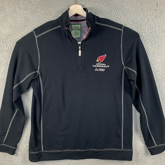 Tommy Bahama Arizona Cardinals Sweater Mens Large Black NFL Football Athleisure - Picture 1 of 14